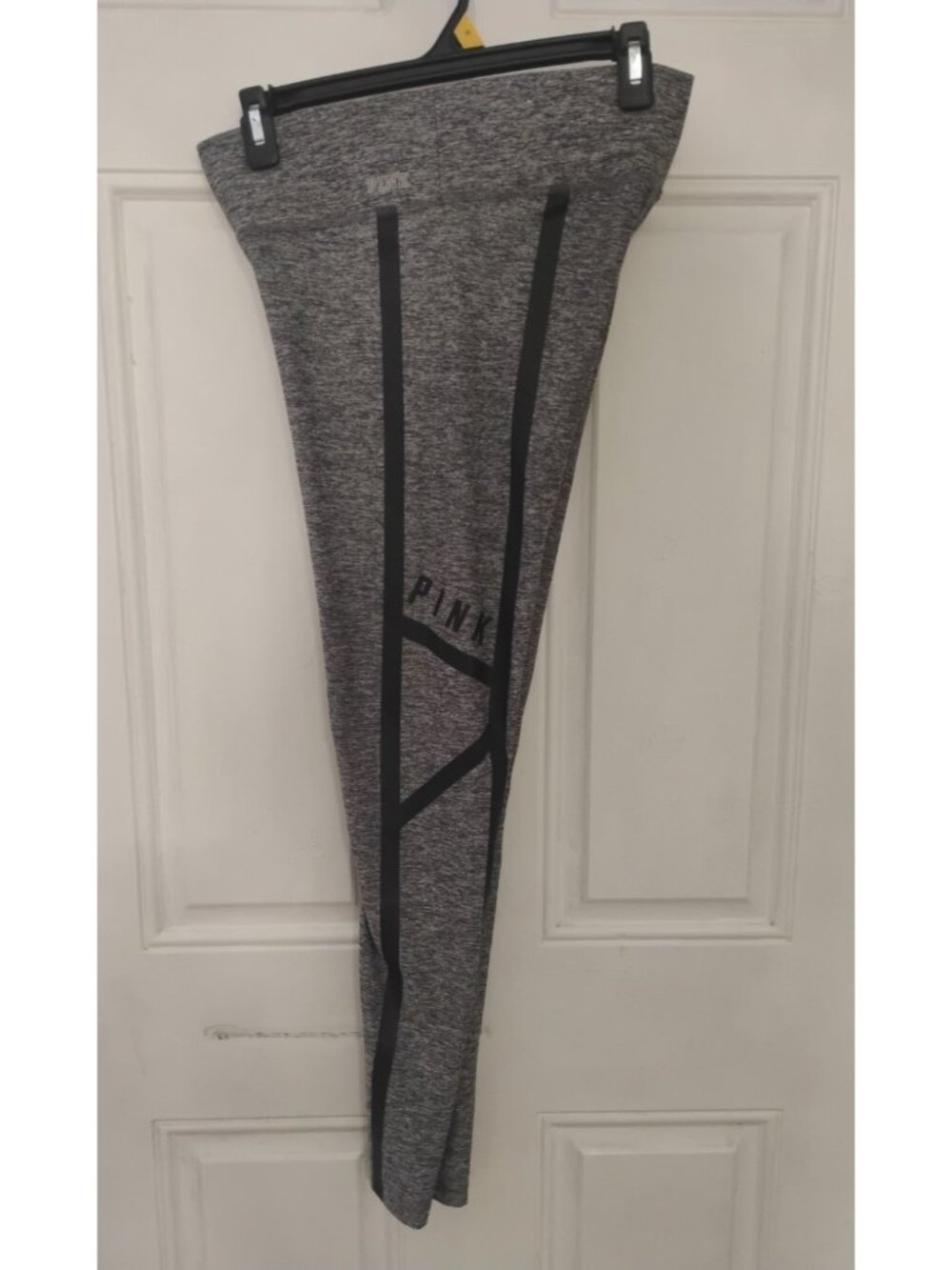 Victoria Secret Pink Ultimate Leggings Grey Polyester Workout Womens Size  Small